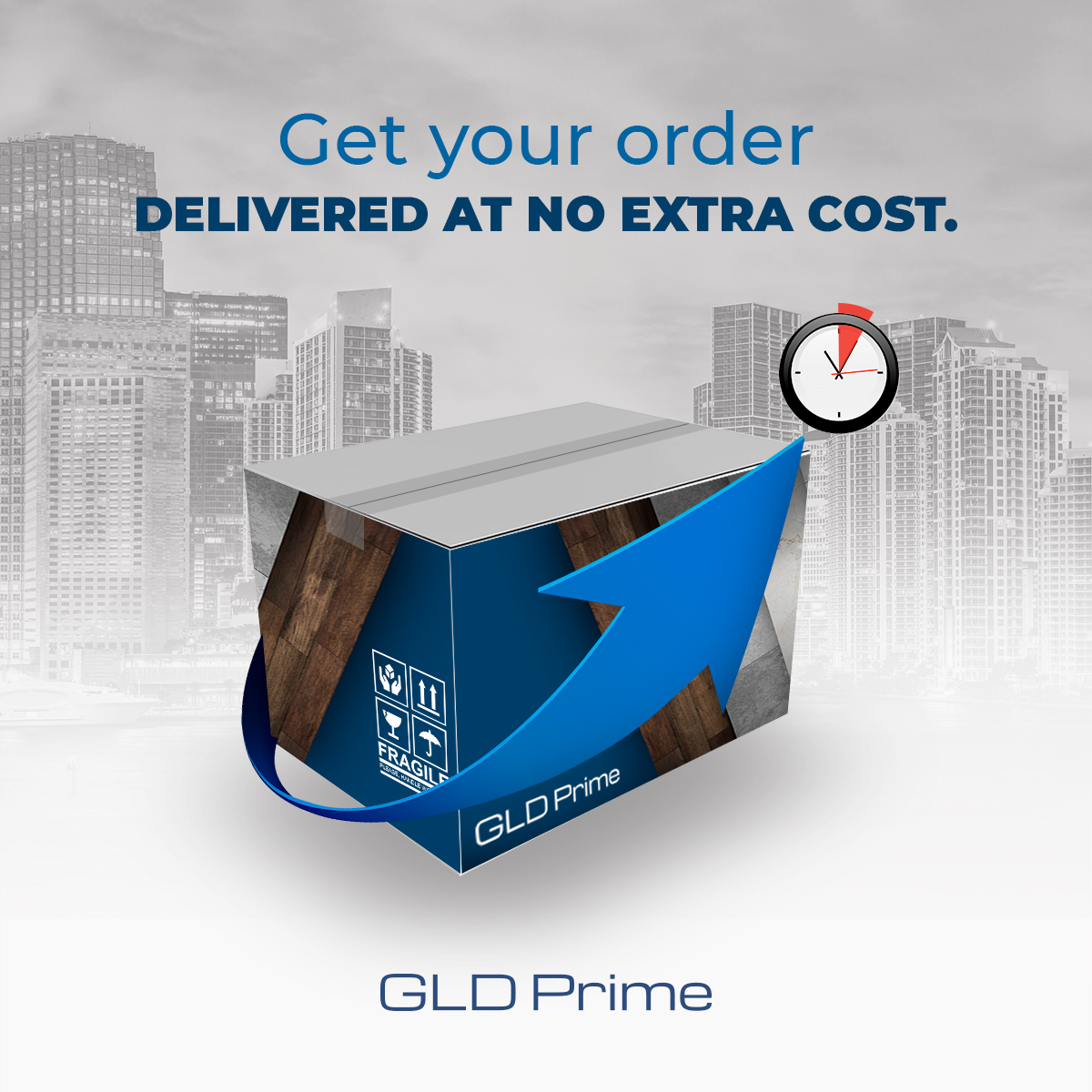 Get your order delivered at no extra cost.